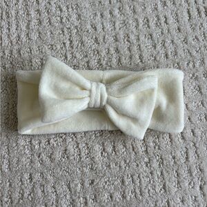 Cream Bow Headband